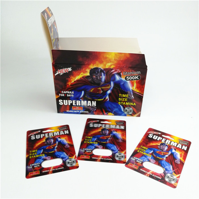 350g cartão Gravnre que imprime o cartão da bolha que empacota para o comprimido do sexo