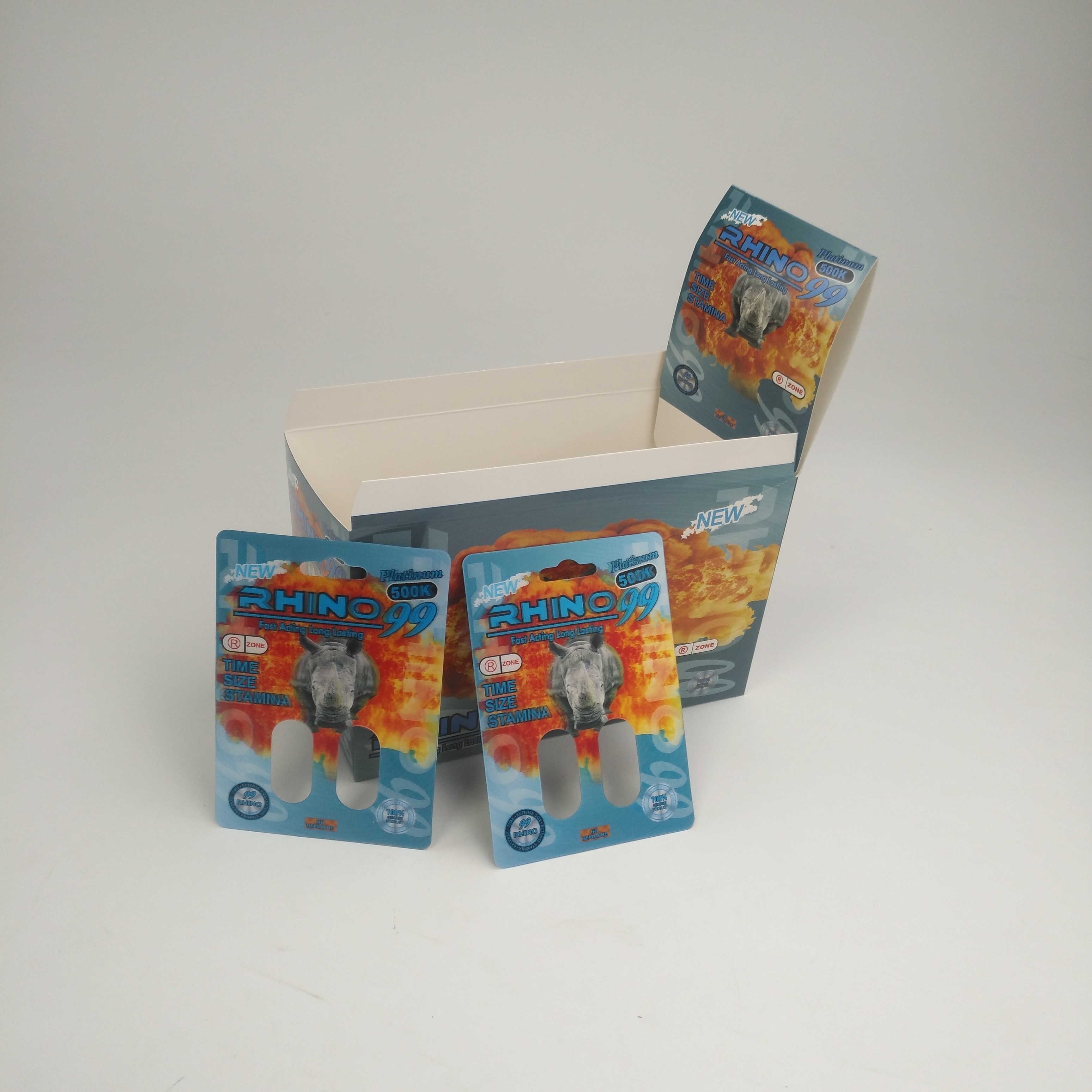 Rinoceronte 7 de FDA 200mic umidade do cartão da bolha 50000 3D - prova