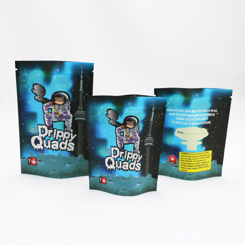 O cheiro do zíper da folha impermeabiliza o saco de empacotamento da erva daninha de CMYK Mylar