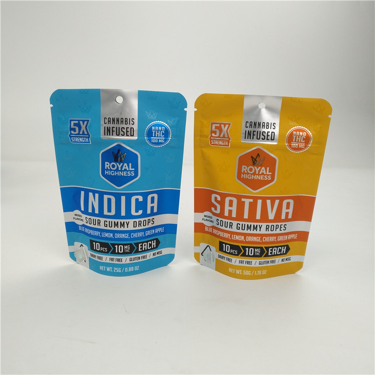 Baixo saco 100micron de Mylar da folha de Moq 3.5g 7g VMPET Alunminum