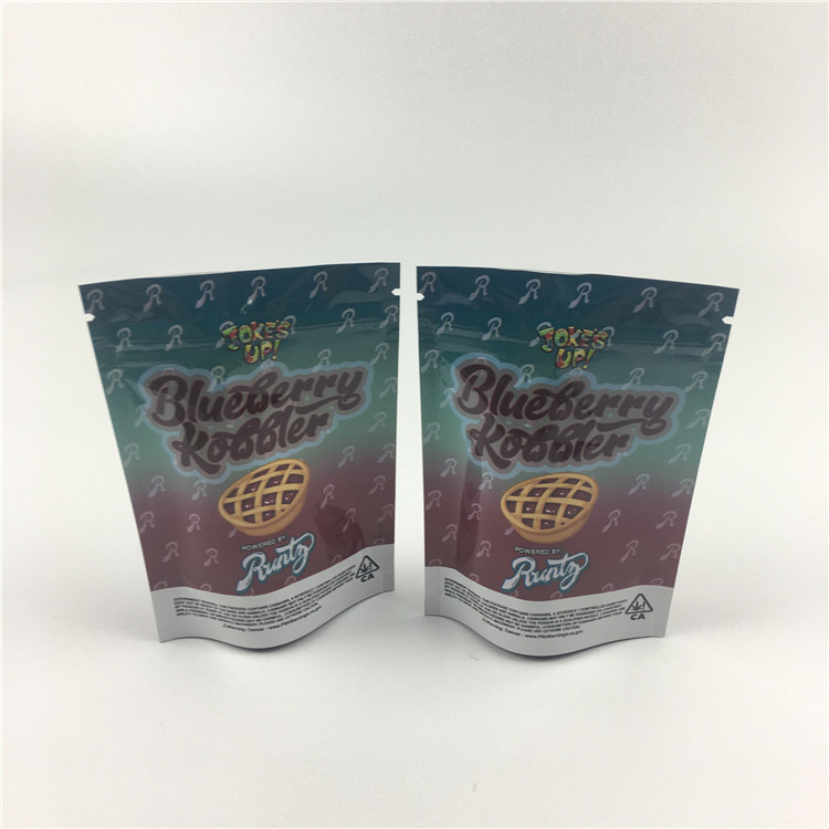 Sacos de empacotamento da erva daninha plástica de Mylar 7g 3.5g 14g 100micron