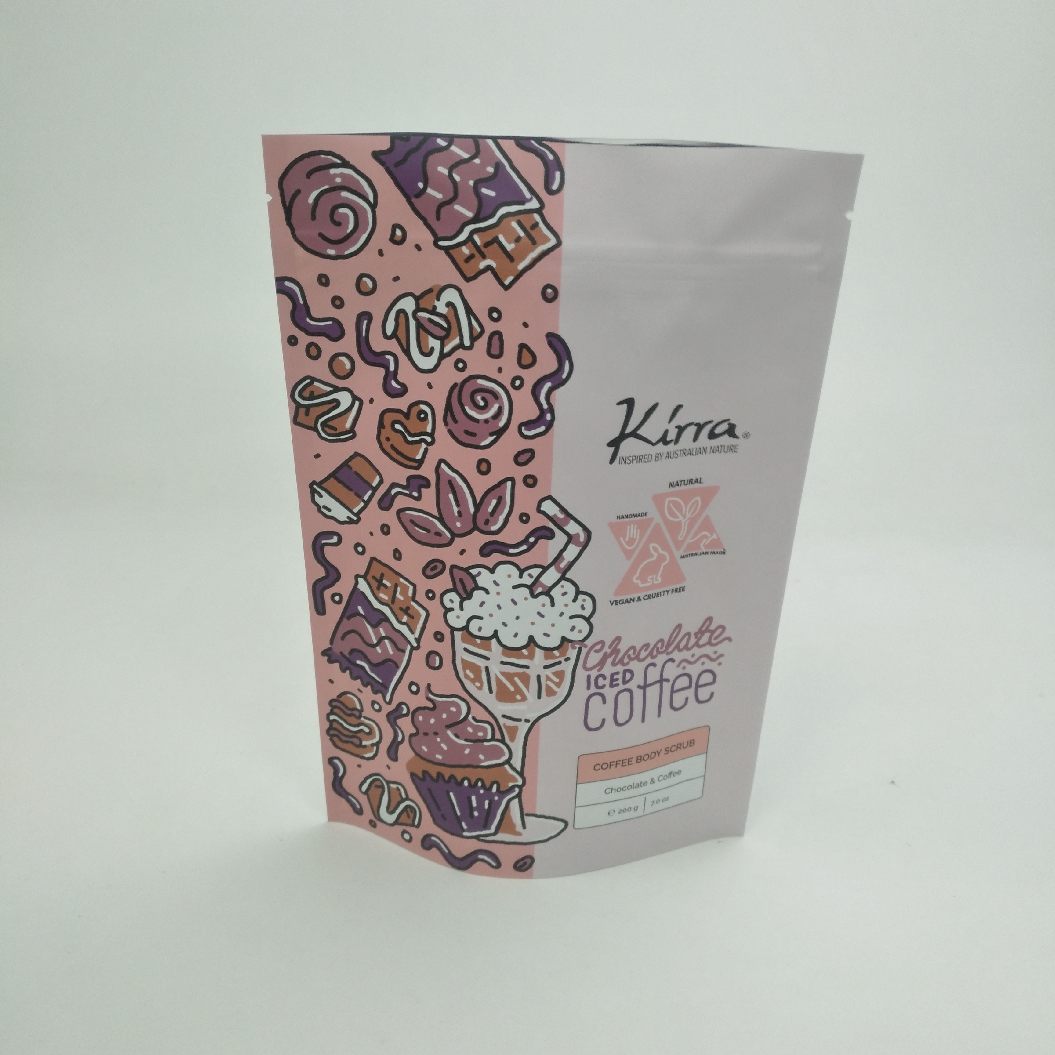 Bolsa Matt Film MOPP VMPET Resealable levanta-se o malote para feijões Doypack