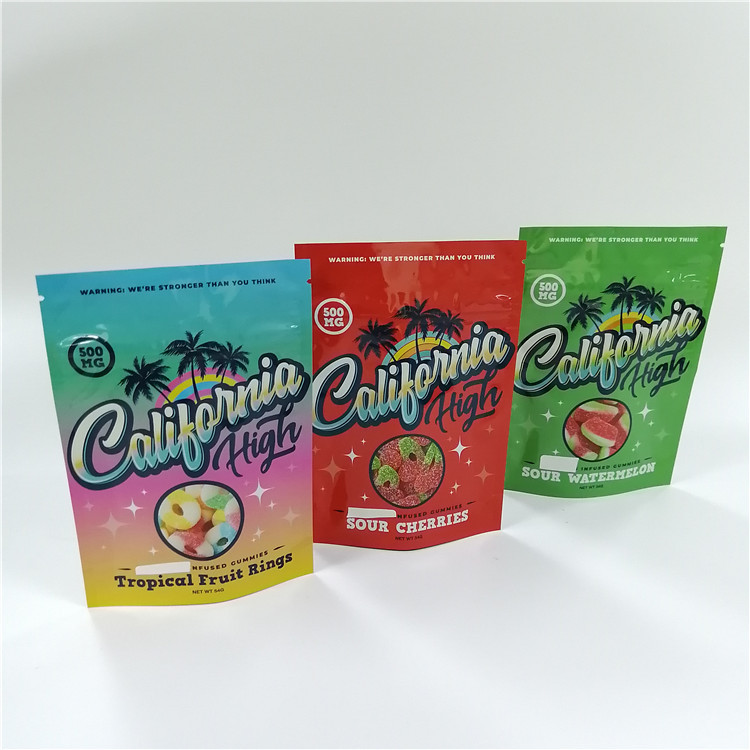 O malote lateral do selo do Ziplock três das ervas da flor de CBD personalizou impresso laminado