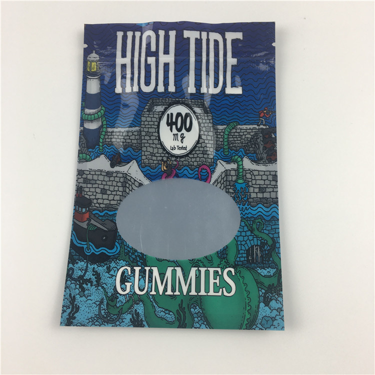 O cheiro impresso feito sob encomenda do malote de Mylar da erva daninha Ziplock lateral do selo três impermeabiliza comestível