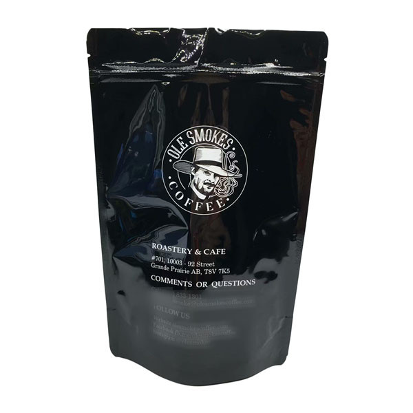 Malote plástico Ziplock de feijões de café do entalhe do rasgo que empacota 100g 200g 250g 500g