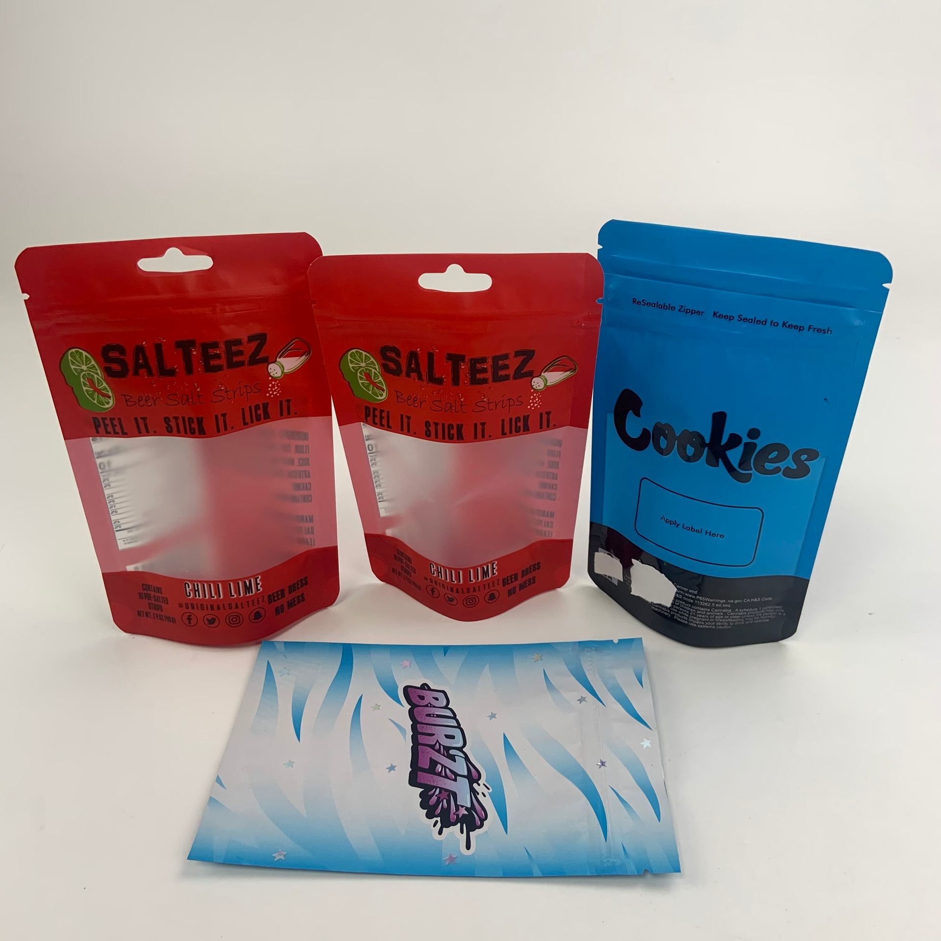 Prova da criança do saco do empacotamento plástico da folha de Mylar da janela do espaço livre do óleo de CBD