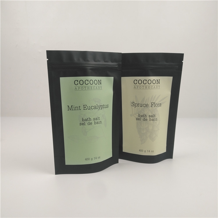 Umidade - a prova malotes Resealable da folha do zíper de 14 onças para o corpo esfrega