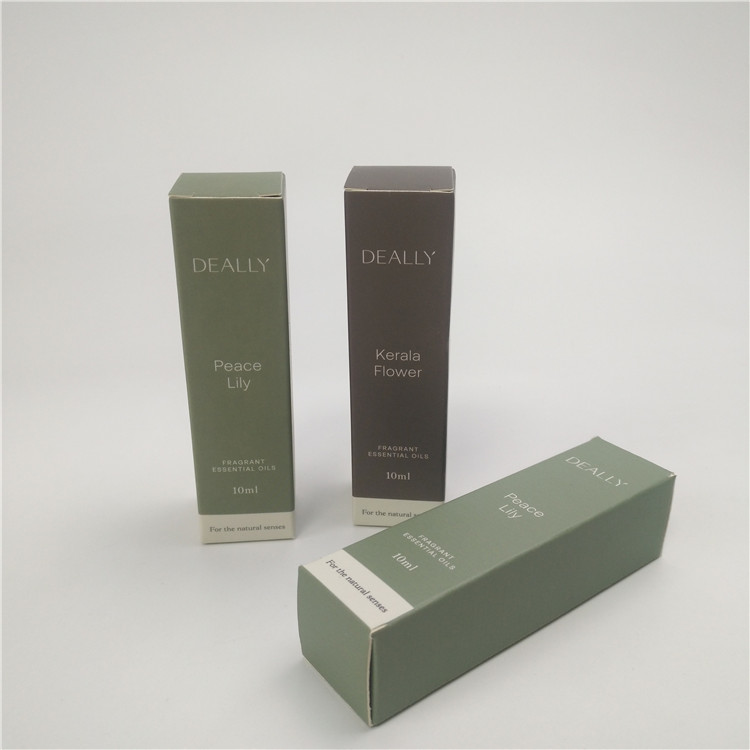 Perfume a caixa de papel de empacotamento cosmética 350gsm para a embalagem da garrafa do conta-gotas