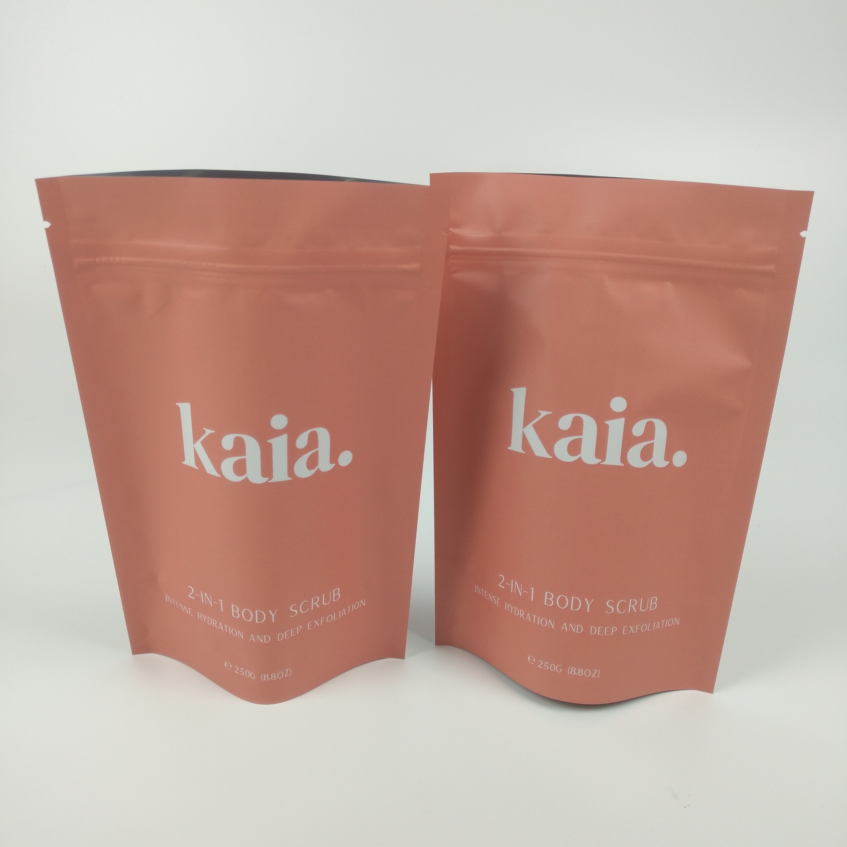 O plástico cosmético levanta-se o saco Matt Finished Resealable da barreira do zíper