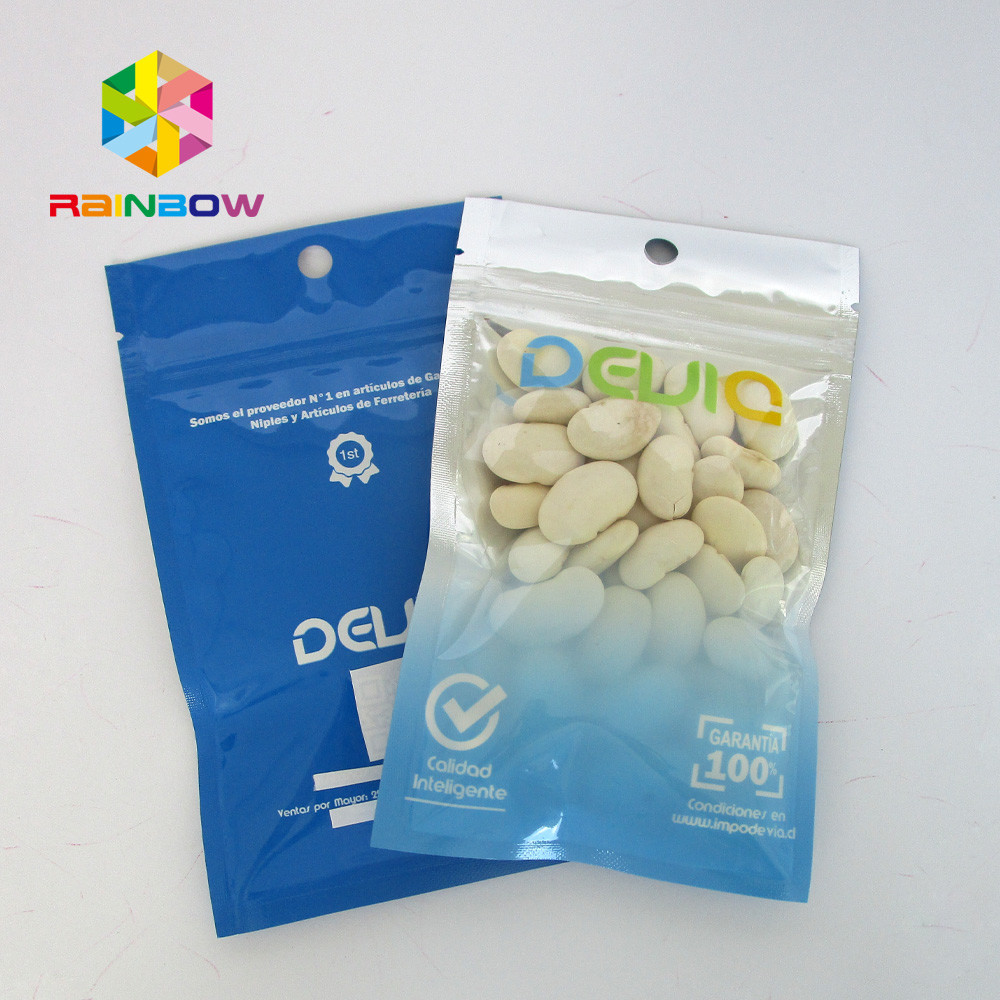 Malote impresso 120Mic da folha de alumínio de três lados soldadura térmica plástica clara