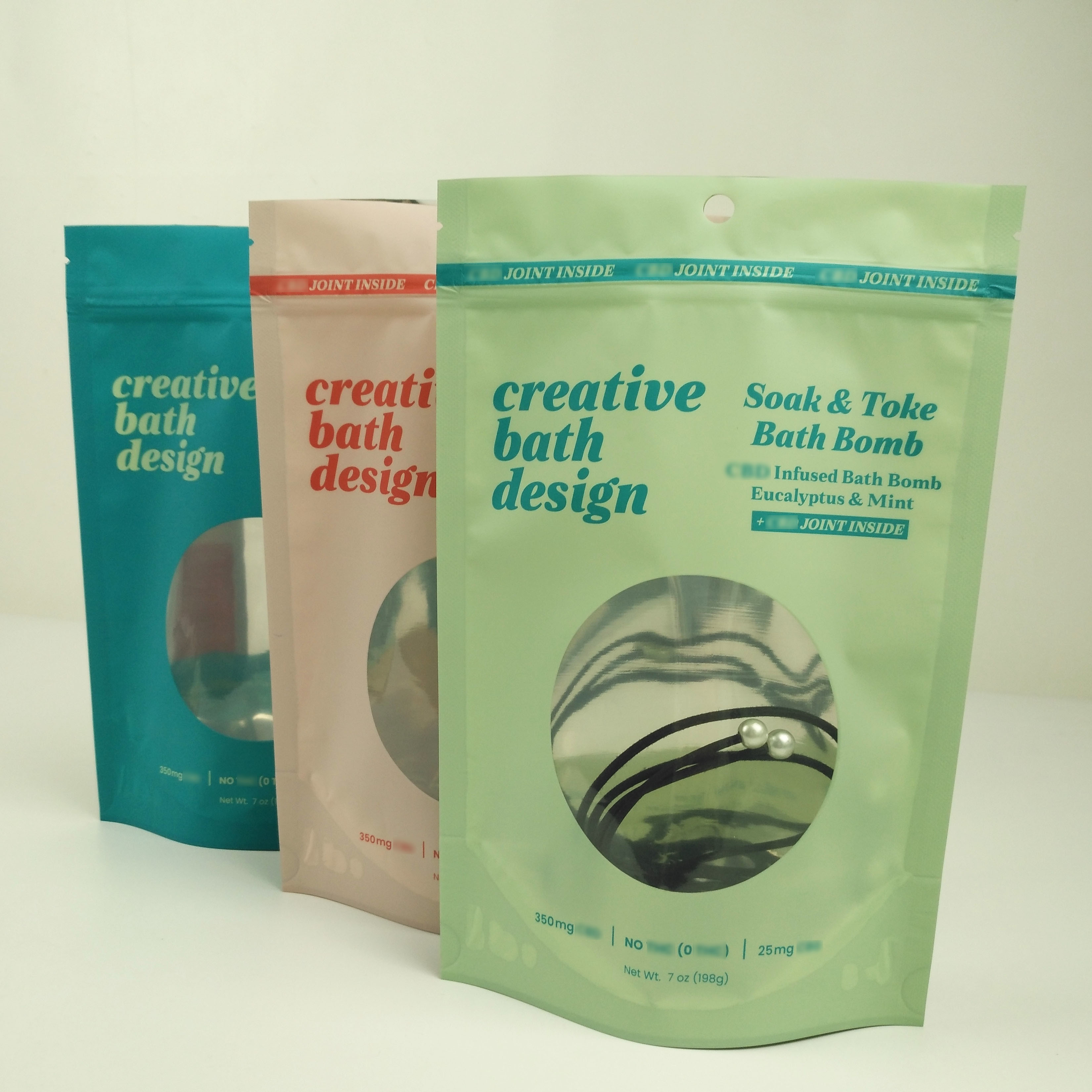 Cheire o suporte Resealable Ziplock de Mylar da folha de alumínio da prova acima dos malotes com janela