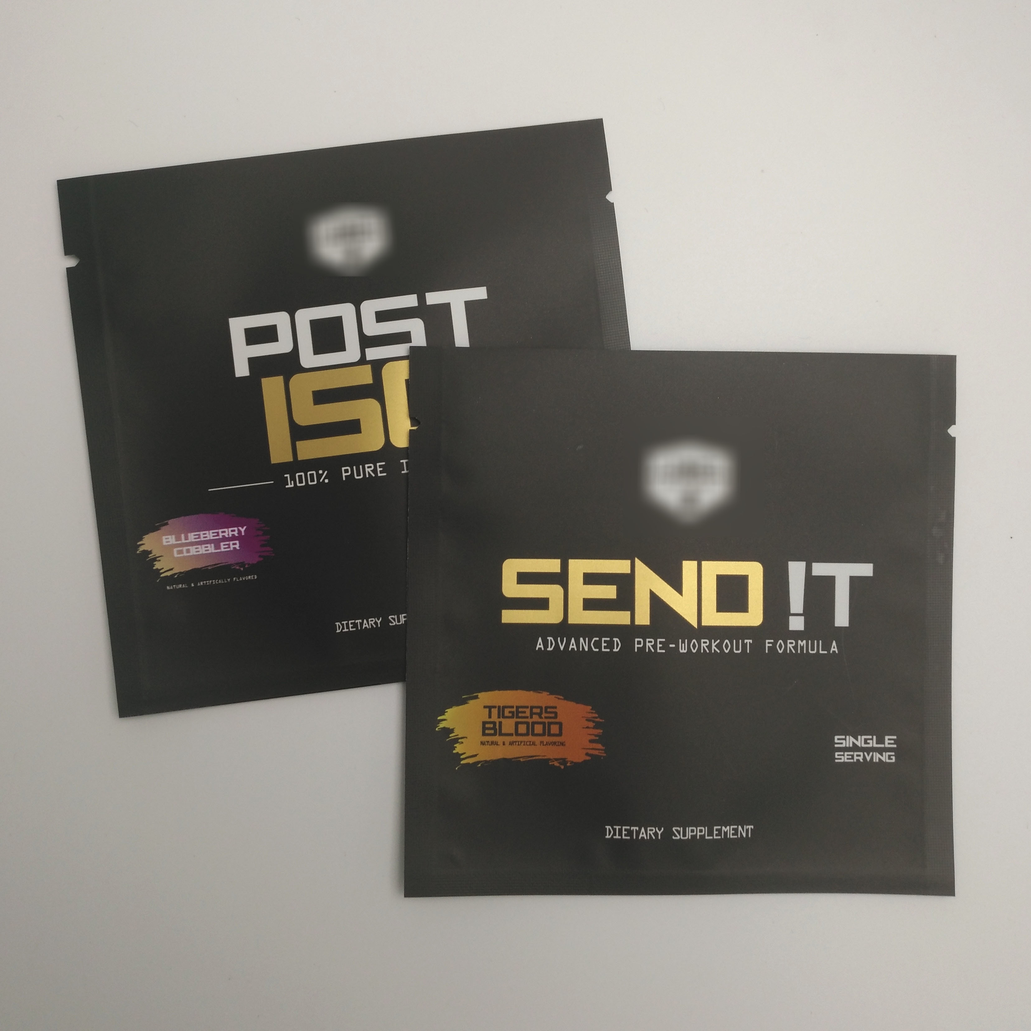 O ouro imprimiu sacos pequenos selados cosméticos do selo do lado da soldadura térmica três do petisco do plástico da folha de alumínio do saquinho do tamanho do saco