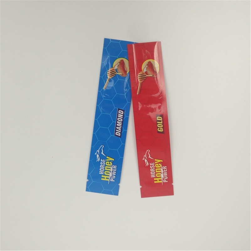 Folha de alumínio Honey Stick Pack Sachet Packaging plástico Sugar Candy Food Bags