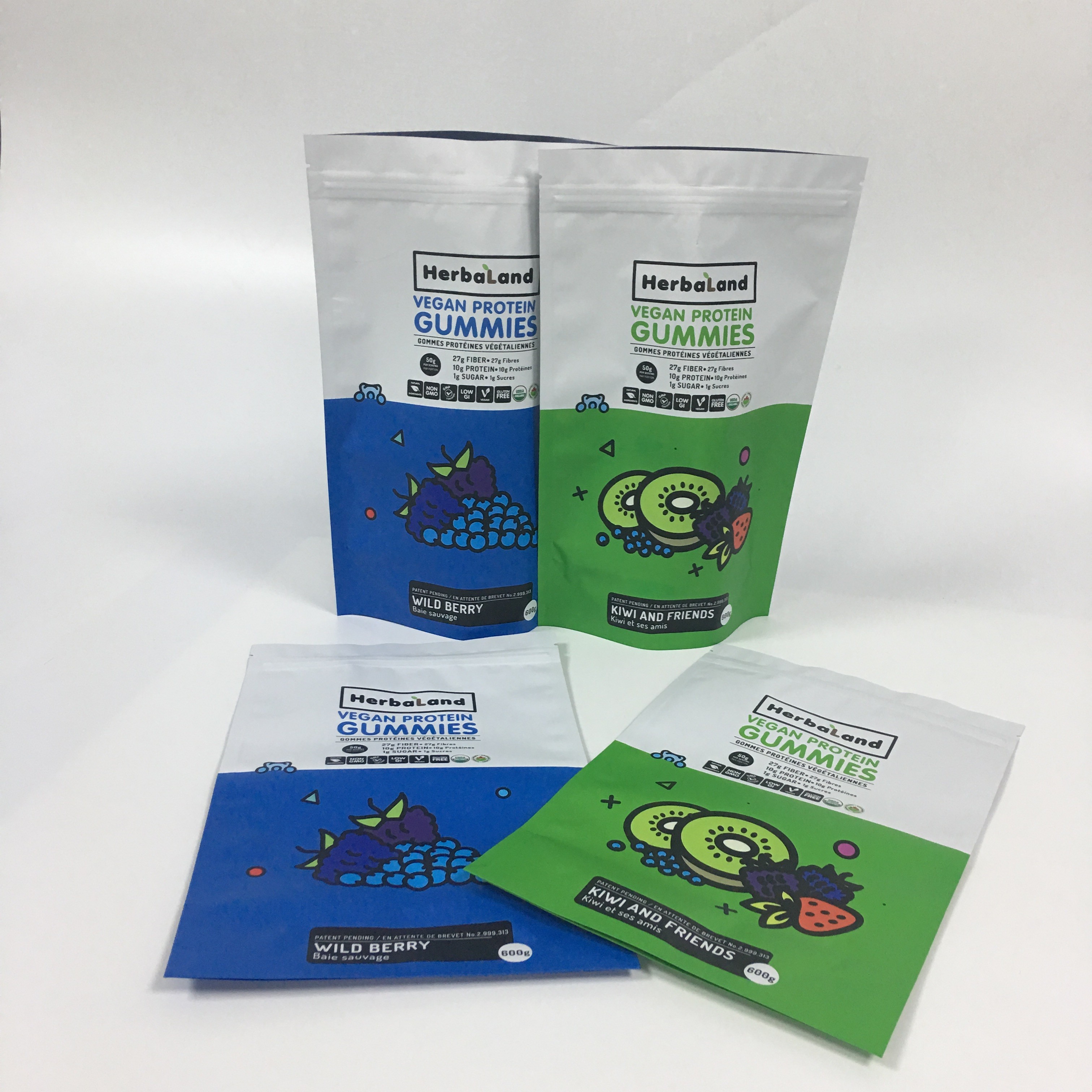 O empacotamento por atacado de Matte Smell Proof Aluminum Foil levanta-se sacos de plástico comestíveis de Mylar do malote