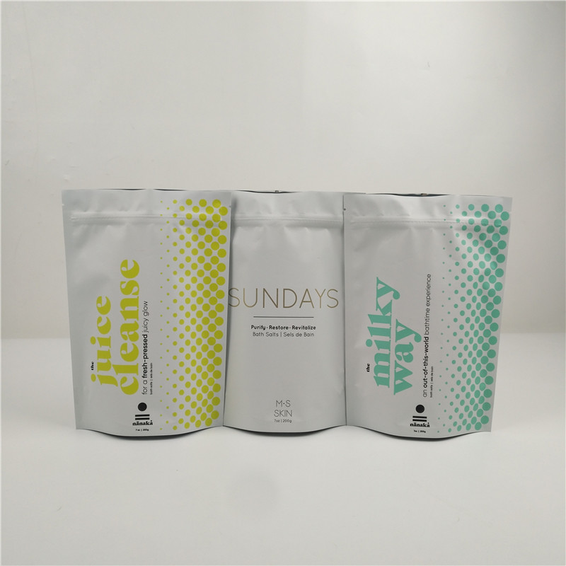 A folha de alumínio de Matte Lamination 400g ensaca o sal de banho plástico VMPET