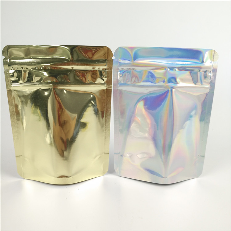 Saco Ziplock CMYK plástico da prova do cheiro do GV 200g com janela