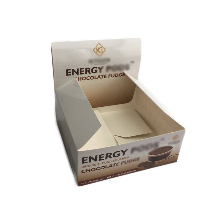 Vmpet de empacotamento da placa de marfim da caixa 350G do papel da exposição do ISO CMYK do petisco