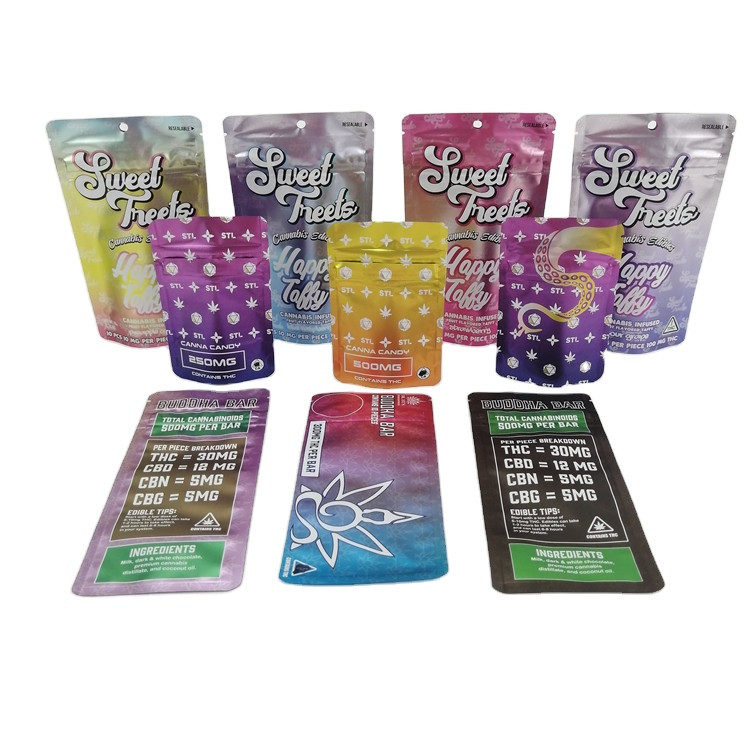 Doces resistentes Edibles do saco 500mg VMPET de Mylar das crianças do GV 120mic MOPP