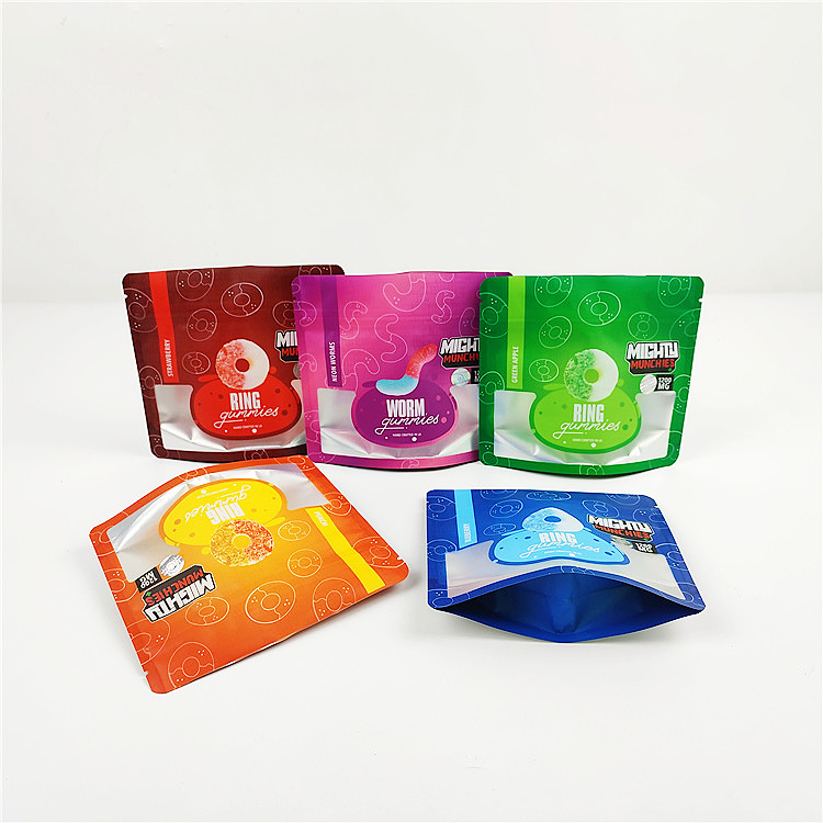 saco de empacotamento do resíduo metálico CBD Mylar do FSC do saco de 28g 80mic 1/4oz CMYK Mylar