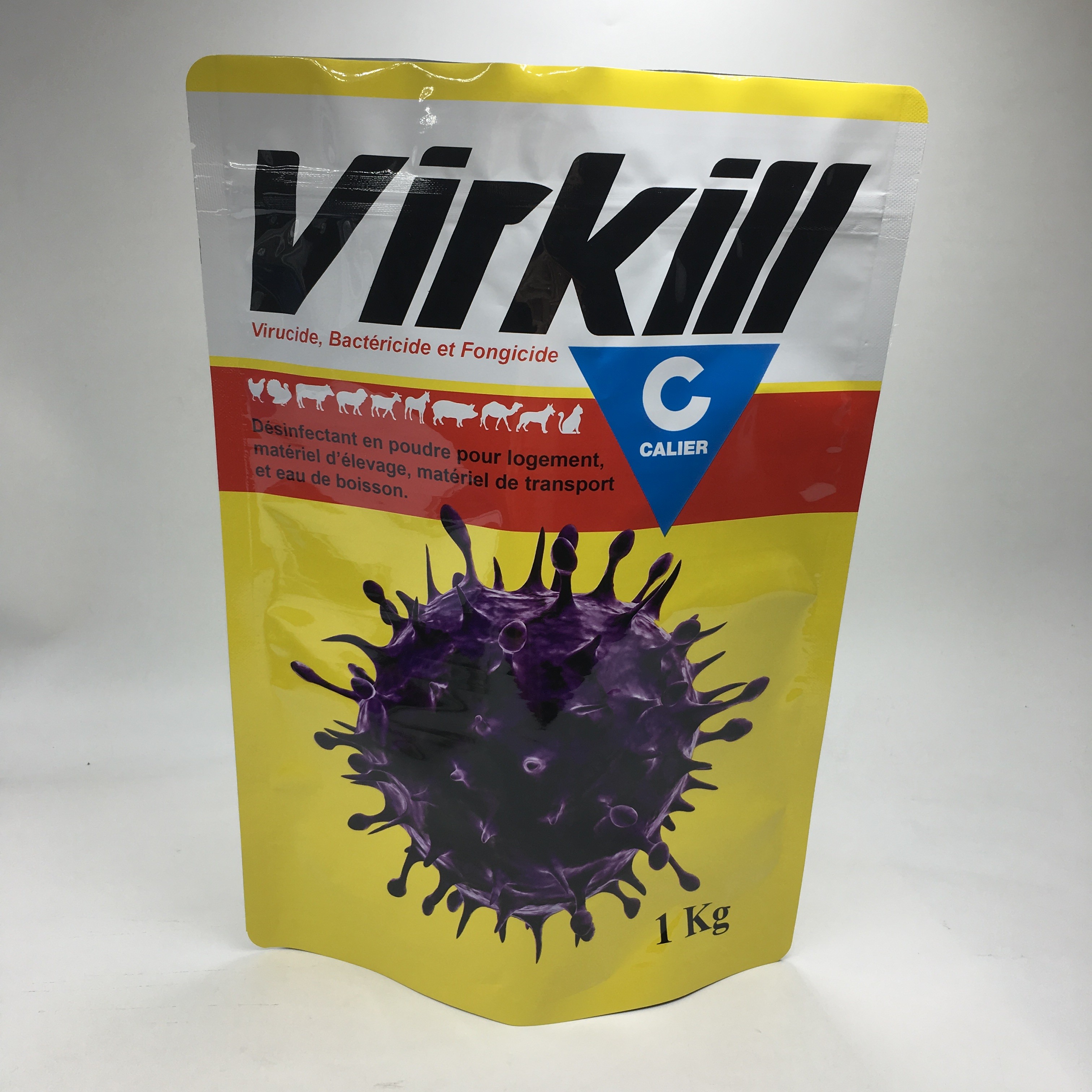 O suporte acima do composto a proteína laminada que do soro da folha de alumínio pulveriza o empacotamento do armazenamento do alimento ensaca sacos de pó Ziplock do alimento 1kg