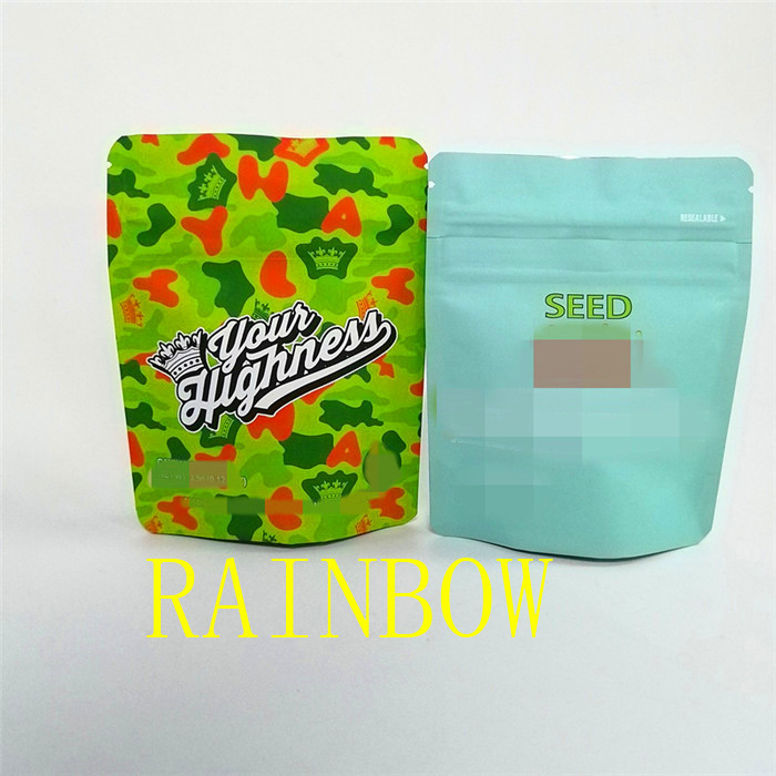 Doces materiais impressos digitais feitos sob encomenda/cookie/sementes de um toque macio de 1/8 de onça 1oz que empacotam o malote dos sacos de mylar da folha de alumínio