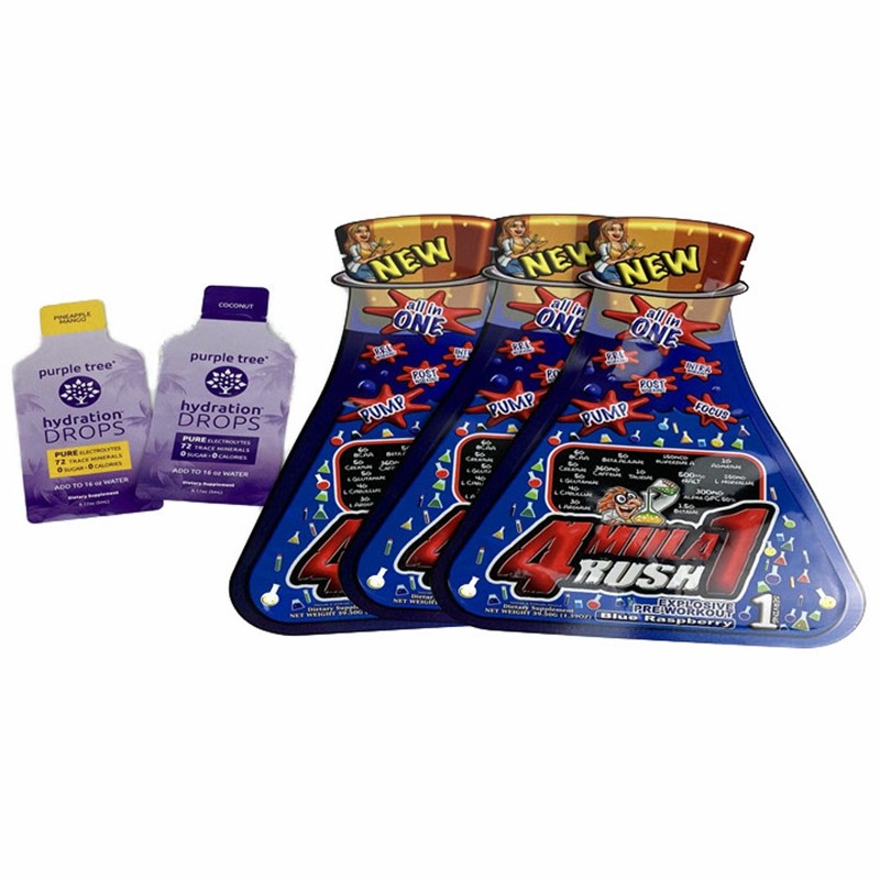 Digitas que imprimem o saquinho gomoso plástico pequeno da manteiga de amendoim do malote do petisco dos doces dos sacos de plano CBD da forma feita sob encomenda