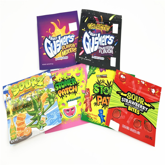 Malote da folha do resíduo metálico CMYK 100mic Mylar que empacota o malote de empacotamento de VMPET CBD