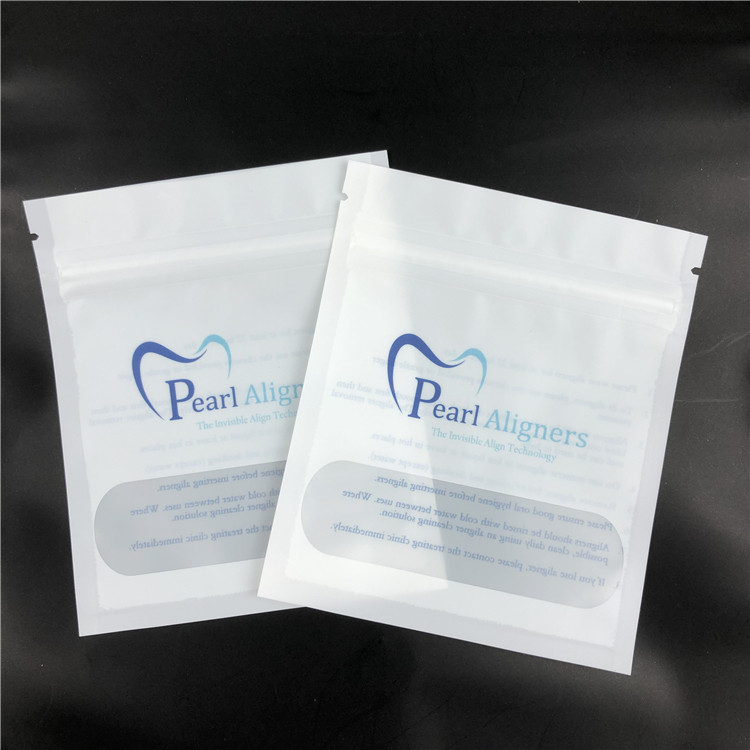 As cintas dentais perolizam alinhadores os sacos do zíper que de Mylar veem completamente Kraft VMPET