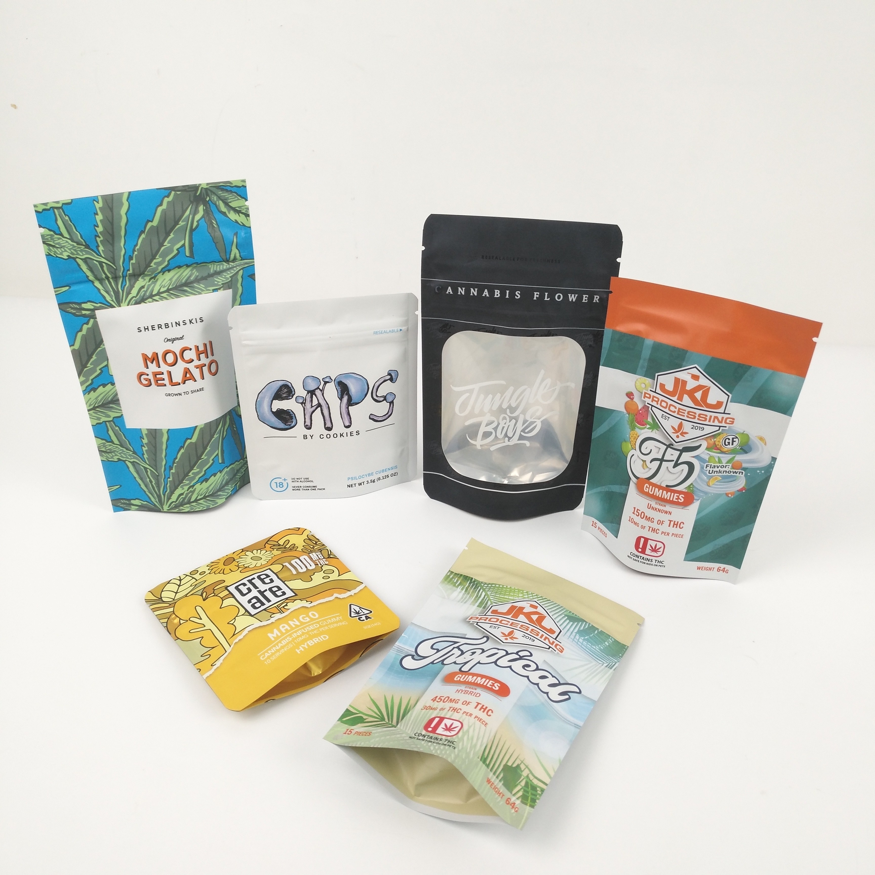 Malote do zíper de Doypack do Gravure de CMYK 200mic Matte Aluminum Foil Pouches VMPET