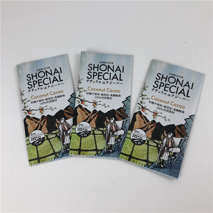 Envoltório plástico personalizado de selagem traseiro da barra de Granola do produto comestível do saco para o empacotamento do chocolate/barra de energia