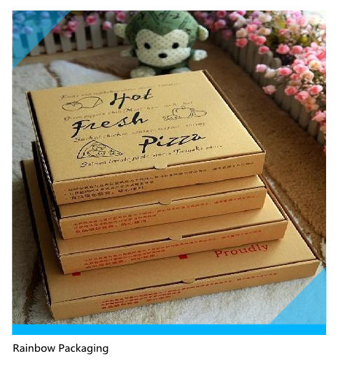 Leve embora o empacotamento da caixa de papel da pizza dobrável com superfície de impressão