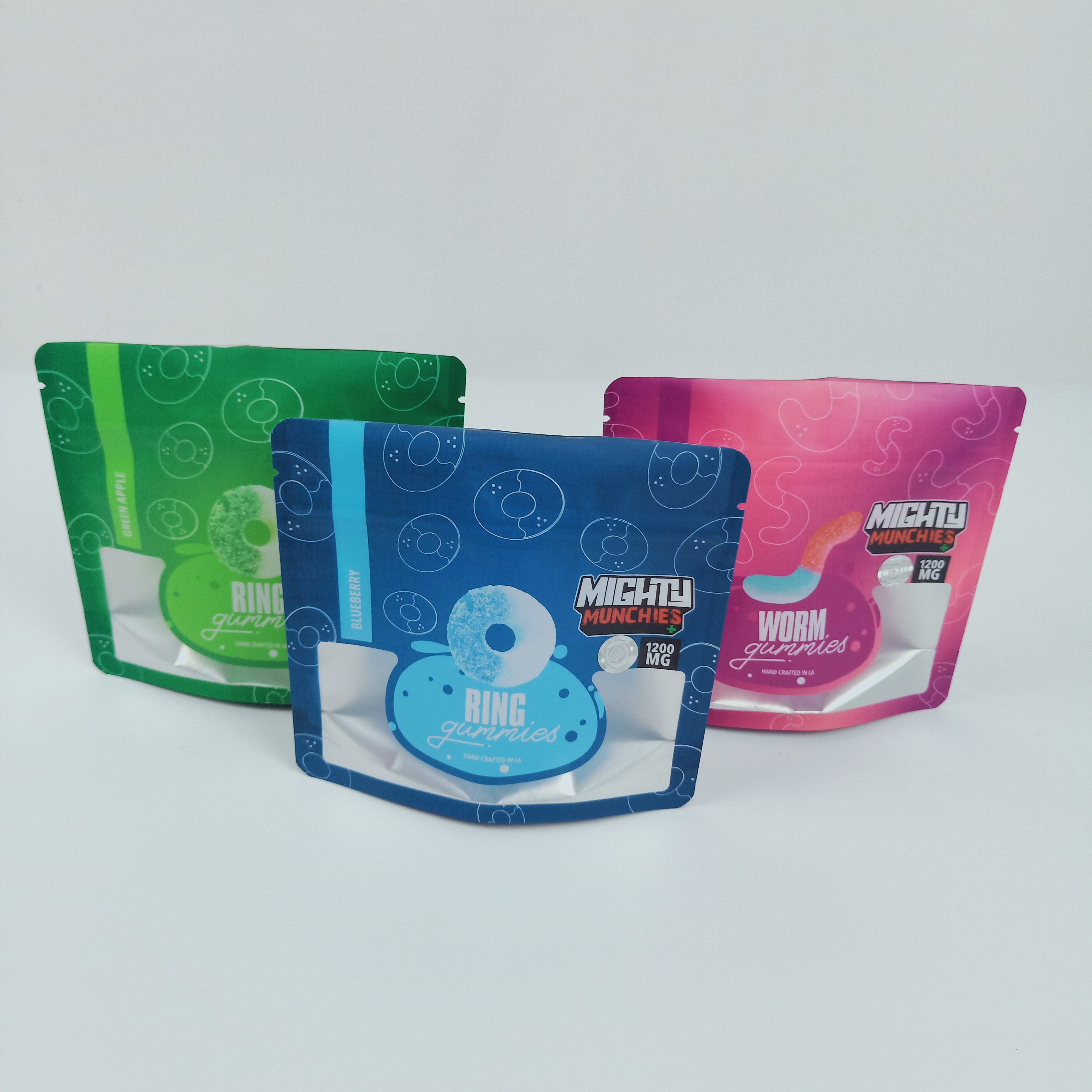 o saco do zíper do suporte do Gravure 10C acima cortou 3.5g 7g remove ervas daninhas do cânhamo MOPP 120mic