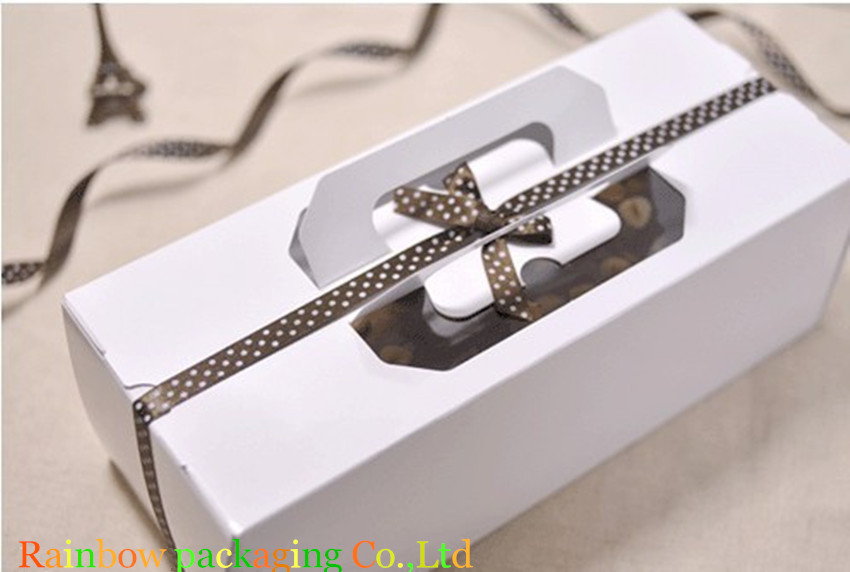 Punho de empacotamento Matt reciclável da caixa do chocolate claro da janela/laminação do brilho