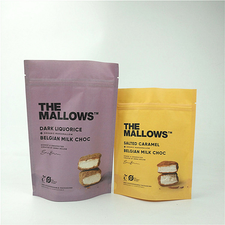 Os petiscos ordenham o PE laminado malote do ANIMAL DE ESTIMAÇÃO do MOPP do suporte do papel de embalagem de chocolate acima