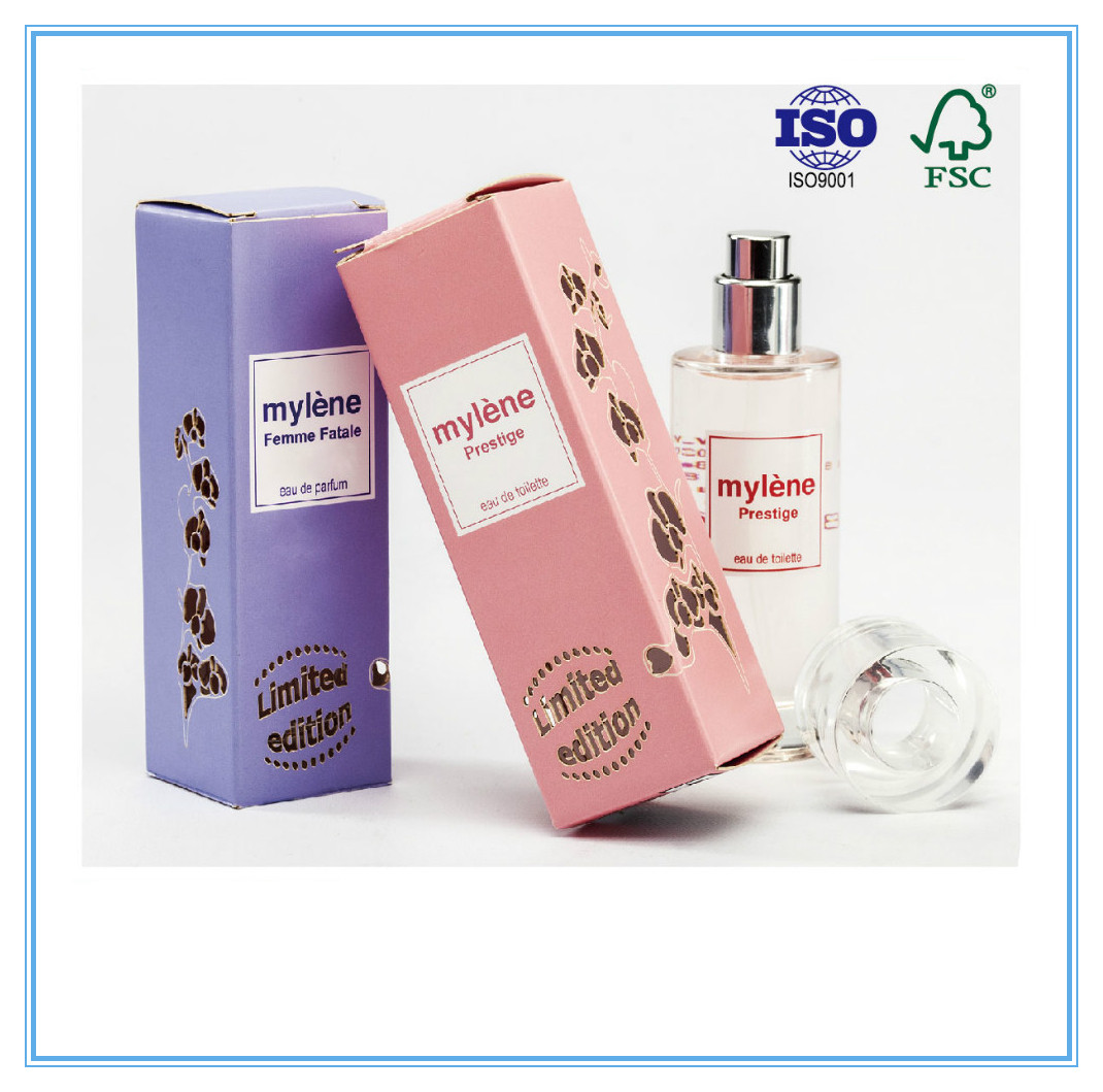 Caixa de papel de Cusomized do logotipo que empacota o papel de arte de Pantone para a exposição