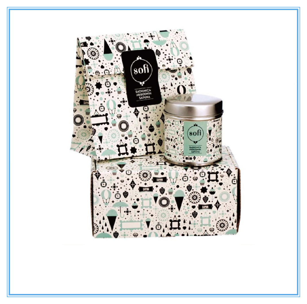 Forme a caixa de papel dobrável que empacota para o sabão/jóia com tampa