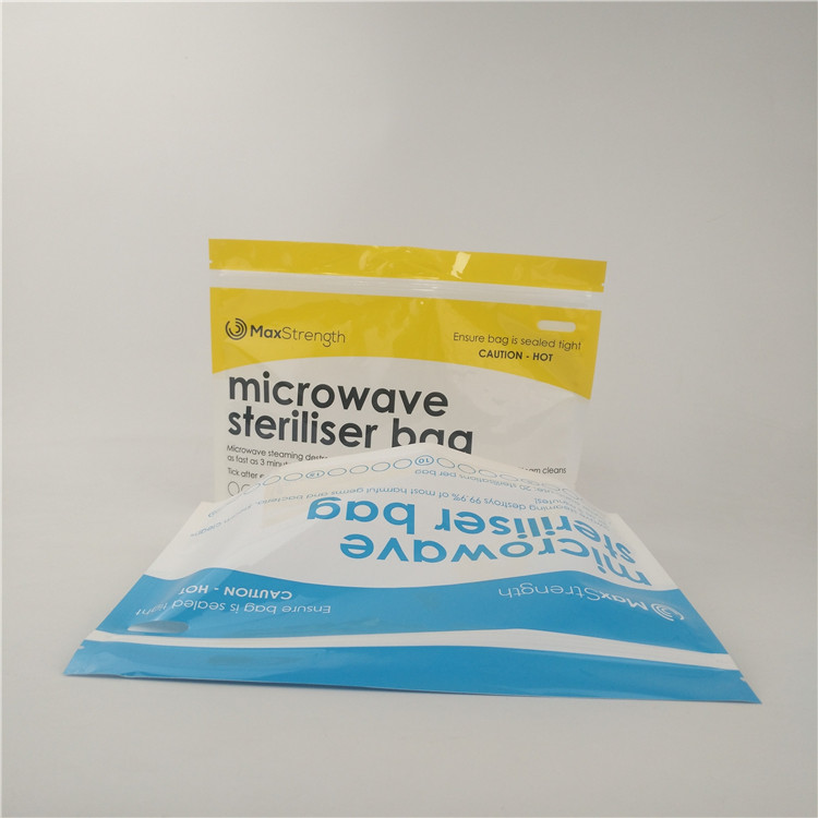 Saco de empacotamento levantar-se do comida para bebê mensal lustroso da esterilização do copo do malote