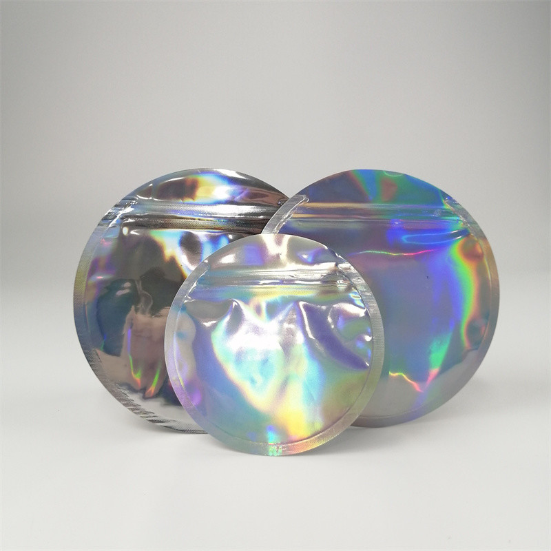 Personalizado imprimir o círculo comestível deu forma aos malotes plásticos que empacotam 3.5g 7g