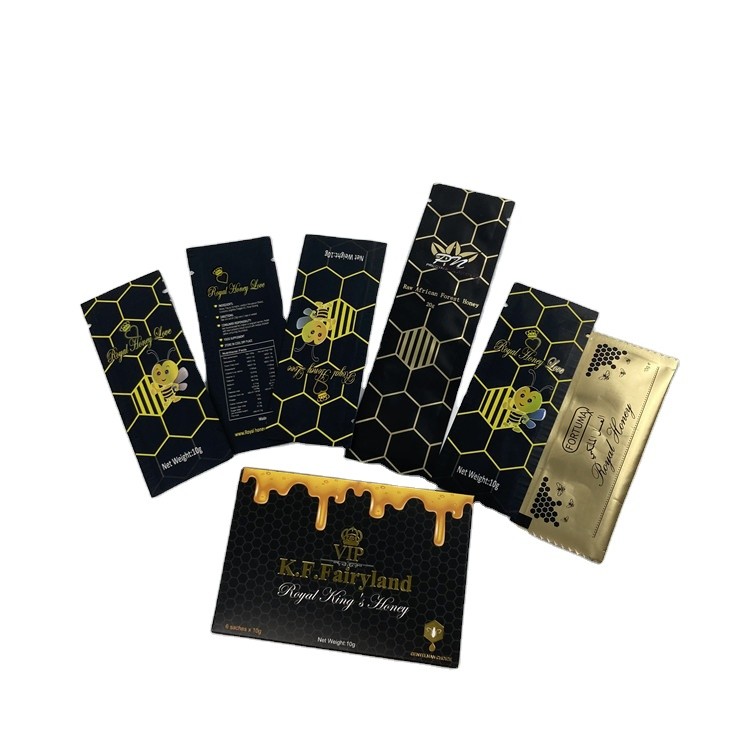 Abelha Jelly Herbal Honey Plastic Pouches que empacota 100% natural