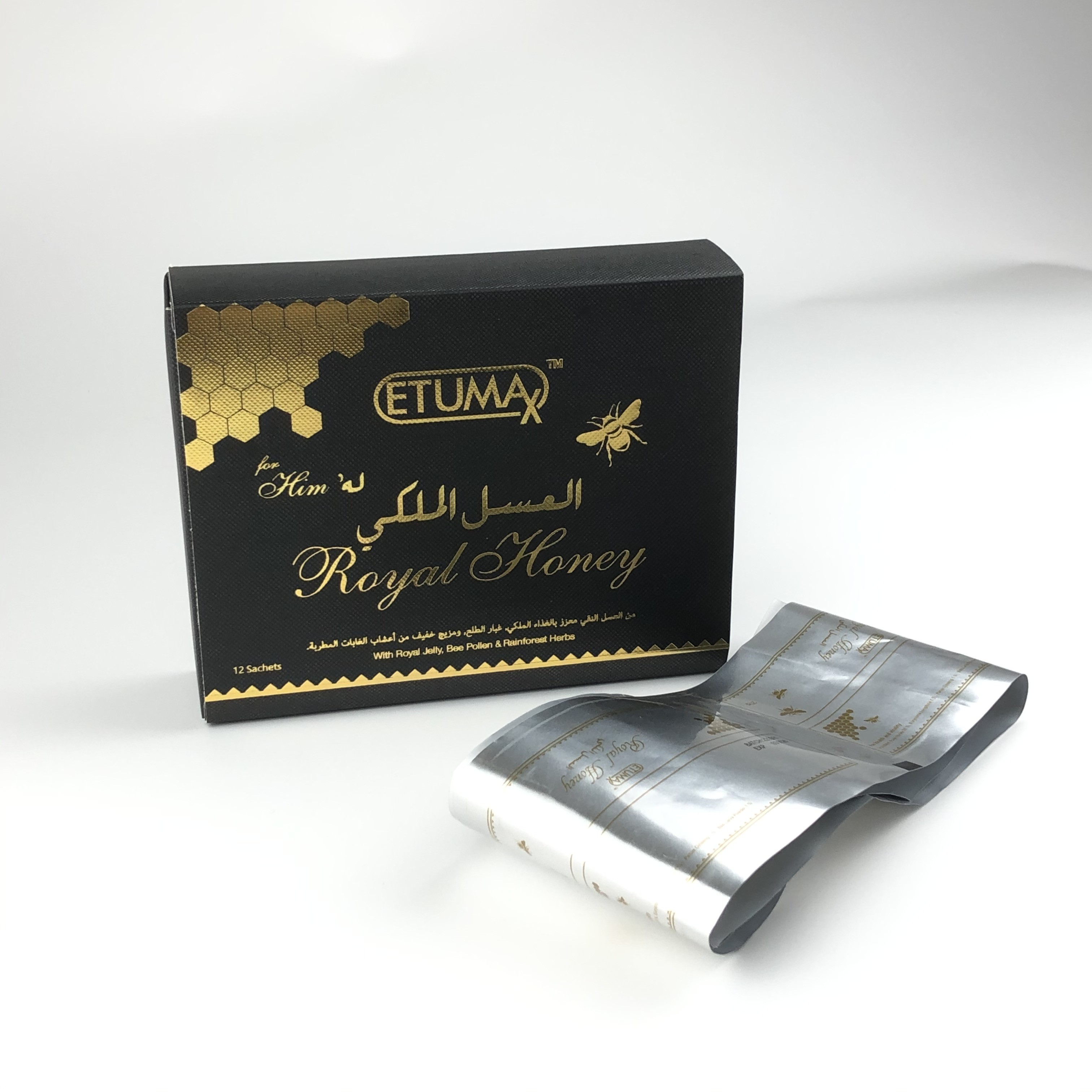 A saúde feita sob encomenda de Honey Packaging Bags 12g 15ml 20grams do cavalo do preto do saquinho do mel 10g do VIP suplementa o saquinho de empacotamento