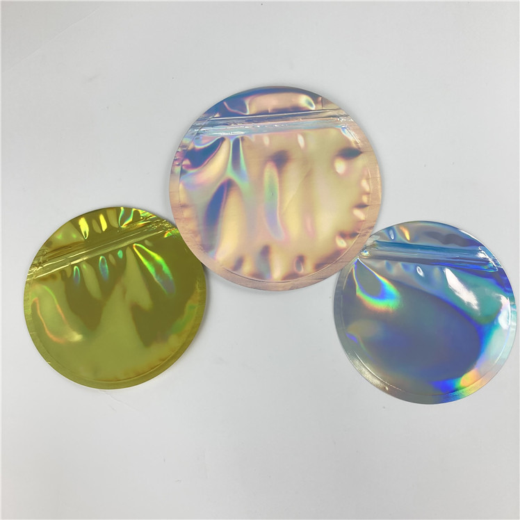 A forma feita sob encomenda está acima da cookie que do zíper a folha de alumínio Mylar ensaca 3.5g 7g 14g 28g