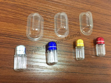 Bolhas de cápsula e pílulas sexuais Pequenos recipientes de plástico para pílulas, em forma de cápsula