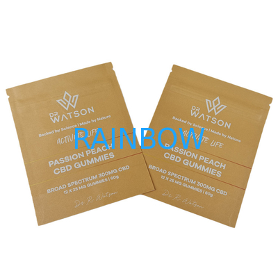 Venda Quente Sacos Biodegradáveis Stand Up Kraft Paper Proof Bags com Logotipo