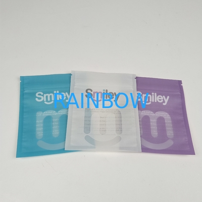 Comércio por grosso Reciclável Três lados Selar Mylar Embalagem Dentes Aligner Para Cuidados Dentários com Zipper