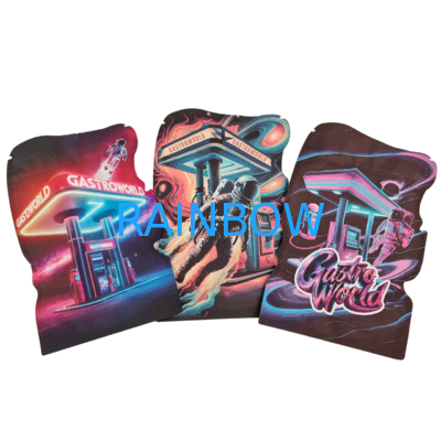 Bolsas Mylar Custom Cut 3.5g-28g com fecho à prova de crianças