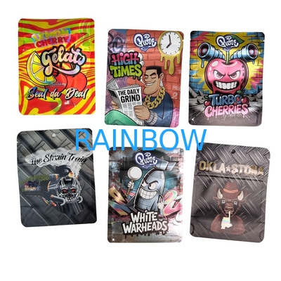Fungos Barras de Chocolate Embalagem Goma 8o Cali Food Doypack Sacos Mylar 3,5 Cali Packs Embalagens comestíveis Sacos 3 Selo Lateral