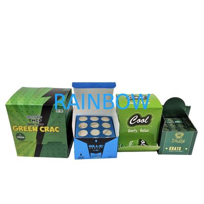 Papel Kraft reciclável Caixa Kraft Kraft para lanches para bolachas Barra energética cartão cosmético mostrador embalagem esponja