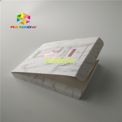Cor de Pantone cartão cosmético retangular CMYK de 100 caixas do mícron